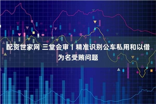 配资世家网 三堂会审丨精准识别公车私用和以借为名受贿问题