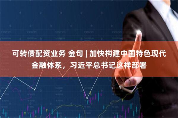 可转债配资业务 金句 | 加快构建中国特色现代金融体系，习近平总书记这样部署